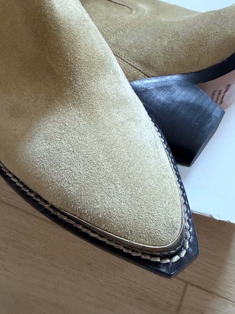 Nwd Isabel Marant Leyane Boot in Light Beige with metal details size 6 36 - Picture 5 of 8